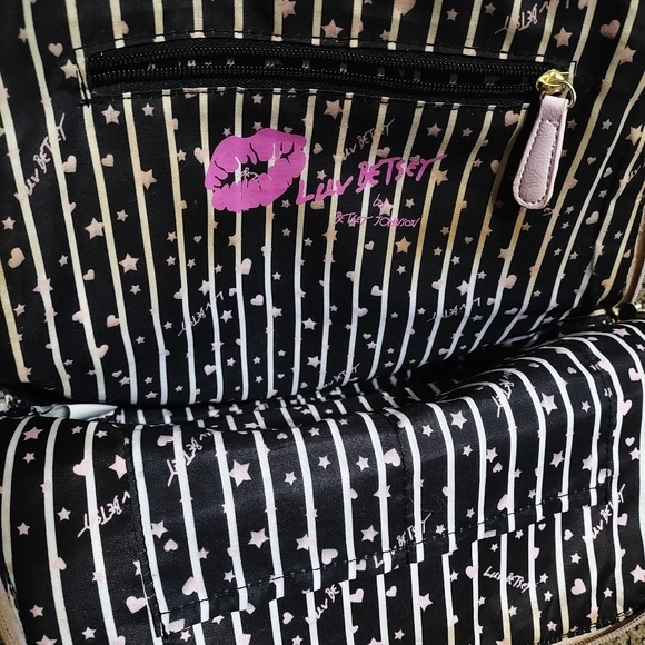 Luv Betsey Johnson Backpack Lillie Rainbow Pastel Tie Dye 11x11x4 Clean - Picture 4 of 9